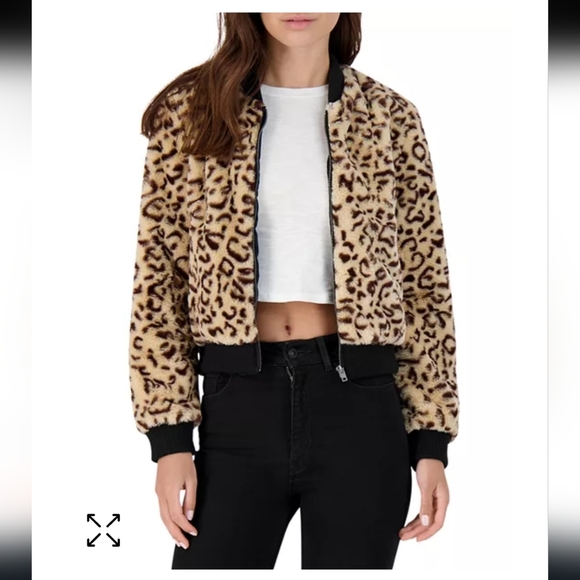 BB Dakota by Steve Madden Jackets & Blazers - BB Dakota by Steve Madden Meow Factor Faux Fur Bomber Jacket size XS, NWT!